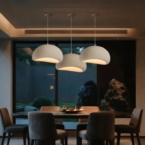 BRILAGI - Lampă suspendată pe cablu WABI SABI 1xE27/60W/230V Ø 50 cm albă