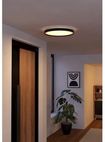 Eglo 300692 - Plafonieră LED RGBW MOZONCILLO-Z, 28,3 W, 230 V, neagră + telecomandă