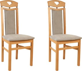 Set 2 scaune gri Berta 46/50,5/103 cm