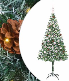 vidaXL Brad de Crăciun artificial cu 300 LED Verde 180 cm PVC și Oțel