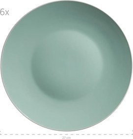 Mäser Set de veselă 24 piese ELISSA – verde lucios