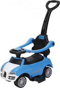 Masinuta copii si bebe NOVOKIDS™ Classico Rider 2 in 1 , Cu melodii si sunete, Maner de impins pentru parinti detasabil, Functie trotineta fara