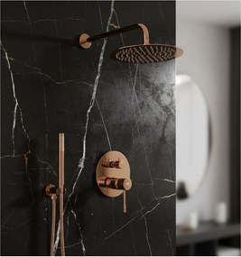 Set de dus incastrat Rea Lungo Diamond cupru + BOX