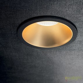 Spot LED incastrabil design modern GAME FI1 ROUND negru / auriu 192345