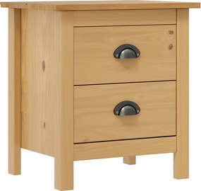 vidaXL Noptieră „Hill” 46x35x49,5 cm, lemn masiv de pin