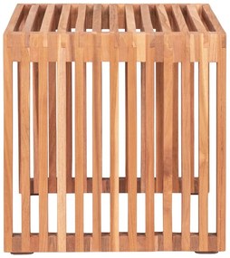 Măsuță auxiliară lemn masiv de tec 40x40 cm Pego – House Nordic