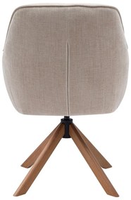 Set de scaune de sufragerie crem 2 buc. tapițat Avola – Unique Furniture