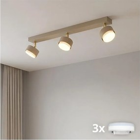 Brilagi - spot LED RGB dimabil MONO 3xGX53/14W/230V Wi‑Fi Tuya bej