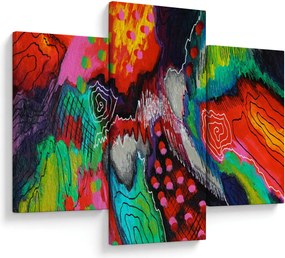 Tablou abstract - culori (90x60 cm)