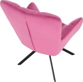Scaun de design, ţesătură roz, KOMODO