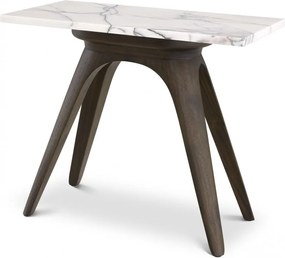 Masuta laterala design LUX cu blat din marmura italiana Borre 60x30cm
