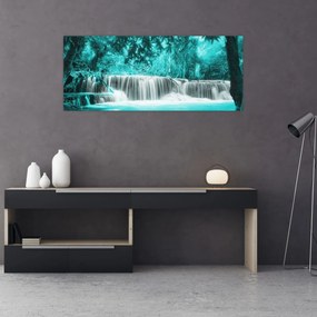 Tablou - Cascada albastră (120x50 cm)
