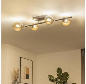 Lustră LED aplicată Brilagi MILLA 4xG9/3W/230V crom lucios/auriu