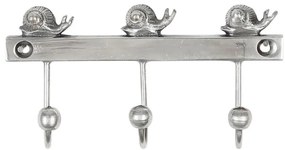 Cuier de perete decorativ, din alama, L10 cm, Fleurlys