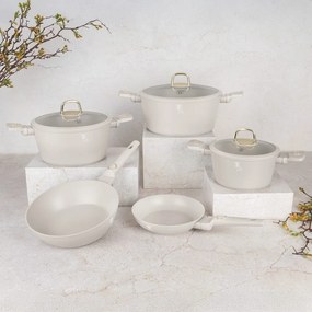 Set oale si tigai cu capace 10 piese Sahara Berlinger Haus BH 8080NN, potrivite si pentru inductie