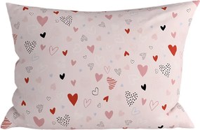 Fata de perna din bumbac LOVITA 40x60 cm, roz