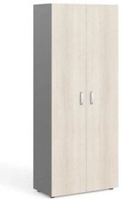 Dulap de haine înalt Manager 79,9 x 42,2 x 196,5 cm, salcâm deschis / gri