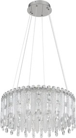 Lustra LED suspendata cu telecomanda KLUNKA crom