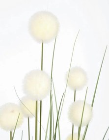 Planta artificiala decorativa cu ghiveci, 110 cm, Eriophorum Bizzotto