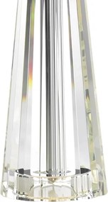 Där Lighting CYP4208 - Lampă de masă CYPRUS 1xE27/60W/230V crem/transparent