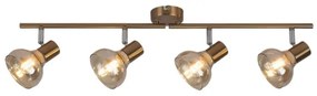 Rabalux 5550 - Lampă spot HOLLY 4xE14/40W/230V auriu