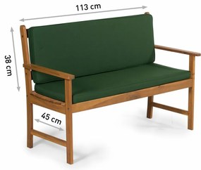 Pernă pentru bancă Fieldmann FDZN 9020 cu 2locuri, verde