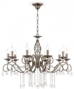 Lustra clasica 10 becuri E14 RC247-PL-10-R GRACE Maytoni