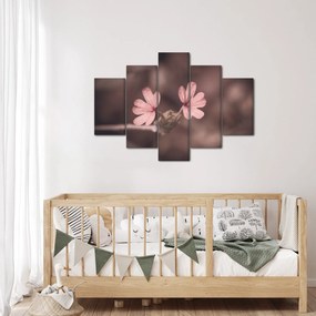 Tablou cu floare roz (150x105 cm)