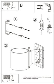 Aplică LED FRIDA 1xG9/4W/230V negru Brilagi