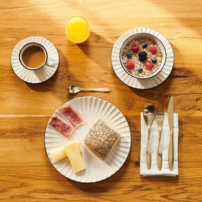 Mäser Set of 4 shallow plates OSITA – 27 cm, cream