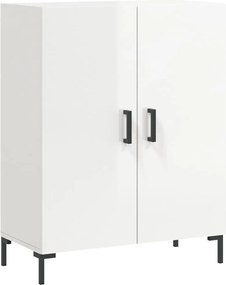 vidaXL Dulap, alb extralucios, 69,5x34x90 cm, lemn compozit