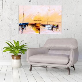 Tablou - Pictură barcă (90x60 cm)