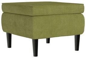 329439 vidaXL Scaun cu picioare din lemn, verde deschis, catifea