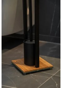 WENKO 24751100 - Set WC Bambus 18 x 72,5 cm, negru/maro