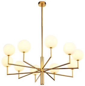 Lustră pe tijă FEME 10xG9/40W/230V alamă Jupiter 1931