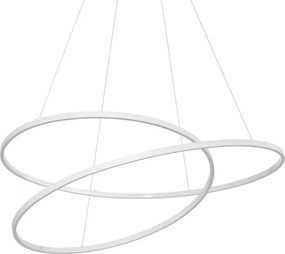 Lustra LED suspendata design circular OZ SP D100 ON-OFF BIANCO 3000K