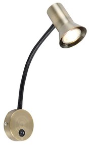 Aplică de perete din bronz cu braț flexibil - Karin Flex