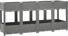 vidaXL Strat înălțat, 160x40x71 cm, polipropilenă