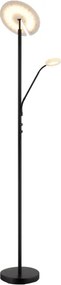 Globo 59093S - Lampă de podea LED cu reglare a intensității STANFORD 28W/230V + 5W 3000K, neagră