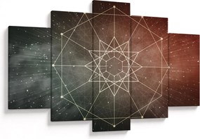 Tablou - Dodecagrama cosmică (150x105 cm)