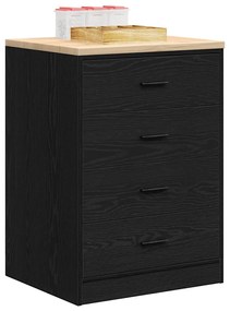 vidaXL Dulap depozitare garaj negru 60x51x85 cm lemn masiv de pin