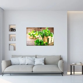 Tablou cu menta proaspătă (90x60 cm)