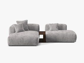 Coltar modular Martina corduroy Tilia L285 cm + masuta de cafea