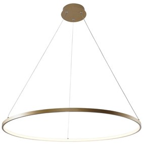 Lustra LED moderna design circular BRENO auriu 80cm