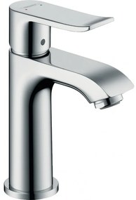 Baterie lavoar cu ventil pop-up, Hansgrohe Metris 100, crom, 31088000