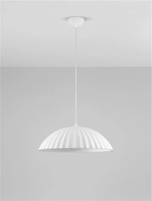 Lustra suspendata design decorativ Ciment, AMMOS alb