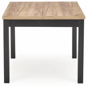 Masa patrata Tiago extensibila L90-125 cm stejar craft/negru