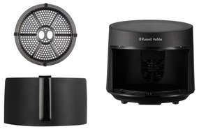 Friteuza cu aer cald Russell Hobbs SatisFry Panoramic 27420-56, 1650W, 5.5 l, 10 programe, Afisaj digital cu LED-uri, Termostat, Timer, Negru