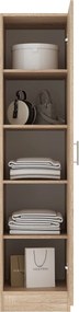 Dulap Remi, O Usa, cu polite, Stejar Sonoma, 40 x 51 x 170 cm
