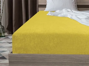Cearsaf Frotir cu elastic EXCLUSIVE 160 x 200 cm galben